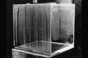 Hans Haacke, Condensation cube, Acylic plastic, water, 1963-1965, © Hans Haacke:VG Bild-Kunst